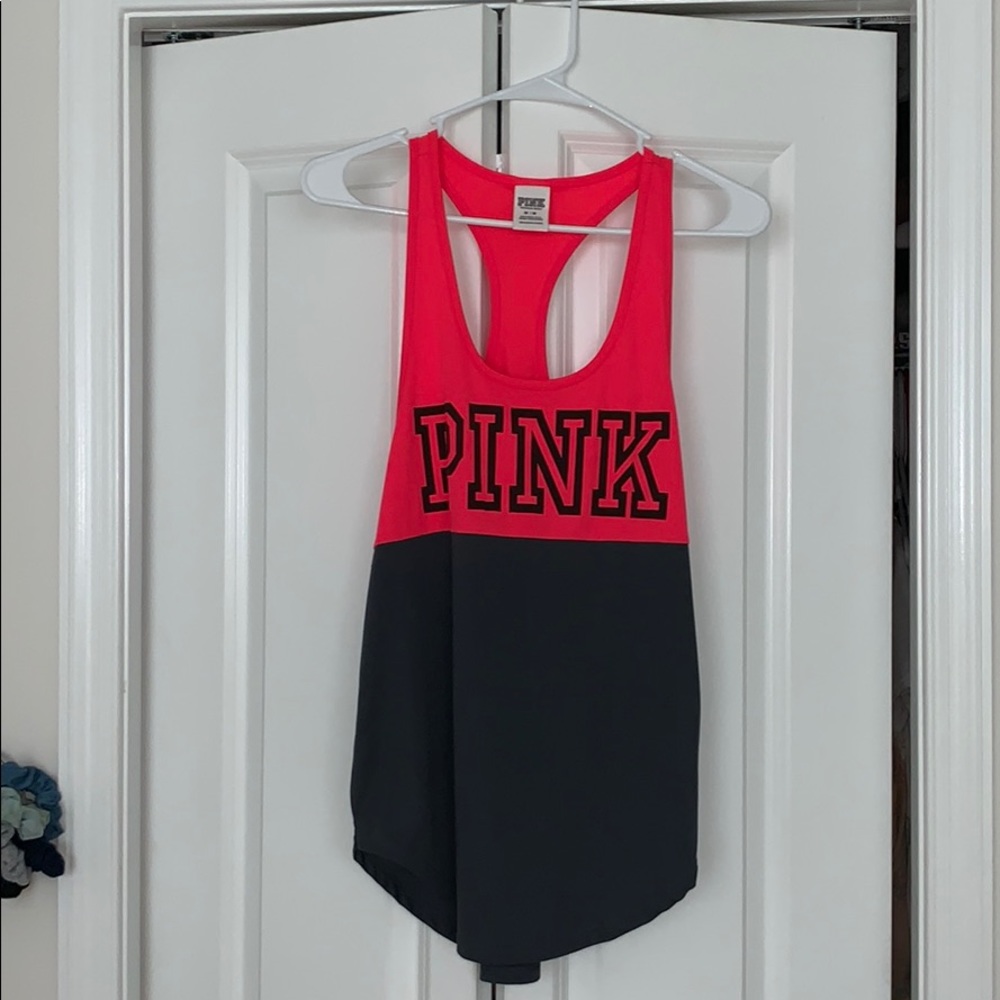 pink workout tank